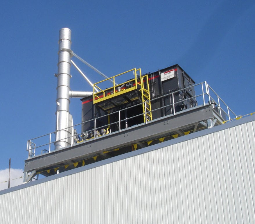 Oxidizer Unit outside of facility